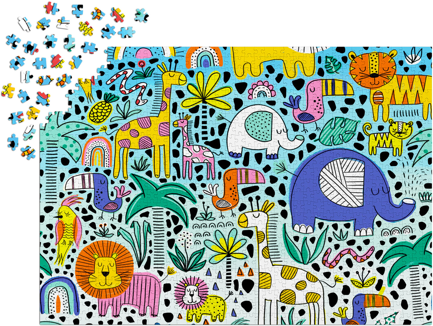 1000 Pieces Jigsaw Puzzle - Doodle Safari (1922)