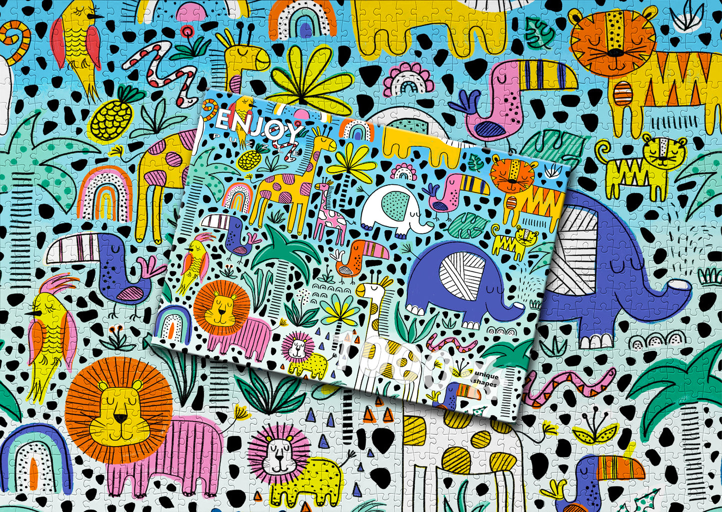 1000 Pieces Jigsaw Puzzle - Doodle Safari (1922)