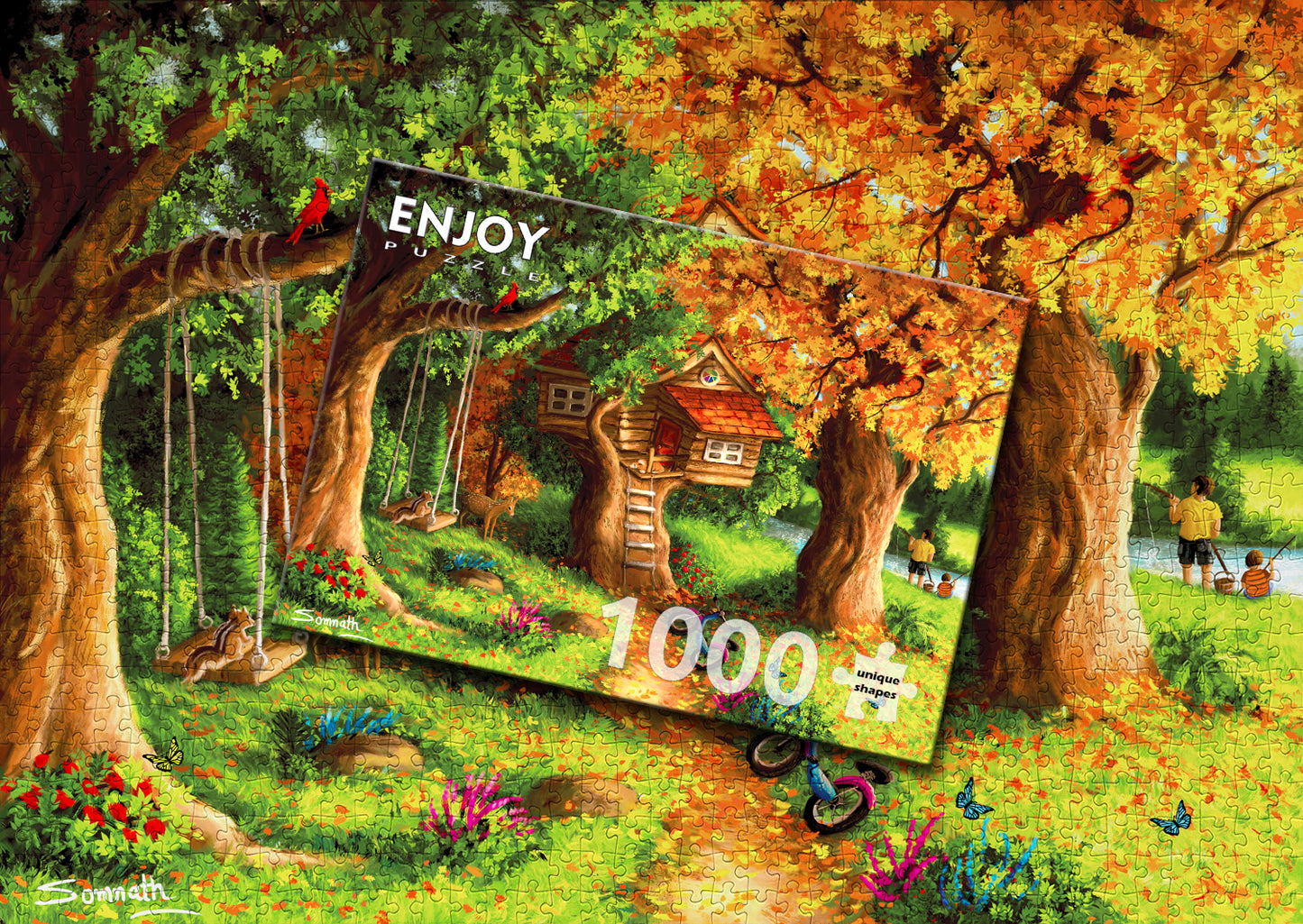 1000 Pieces Jigsaw Puzzle - Tree House (1934)