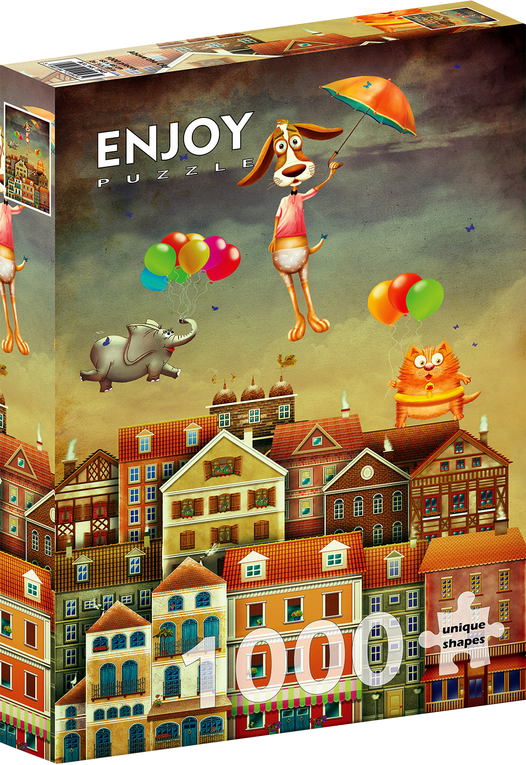 1000 Pieces Jigsaw Puzzle - Above the City (1943)