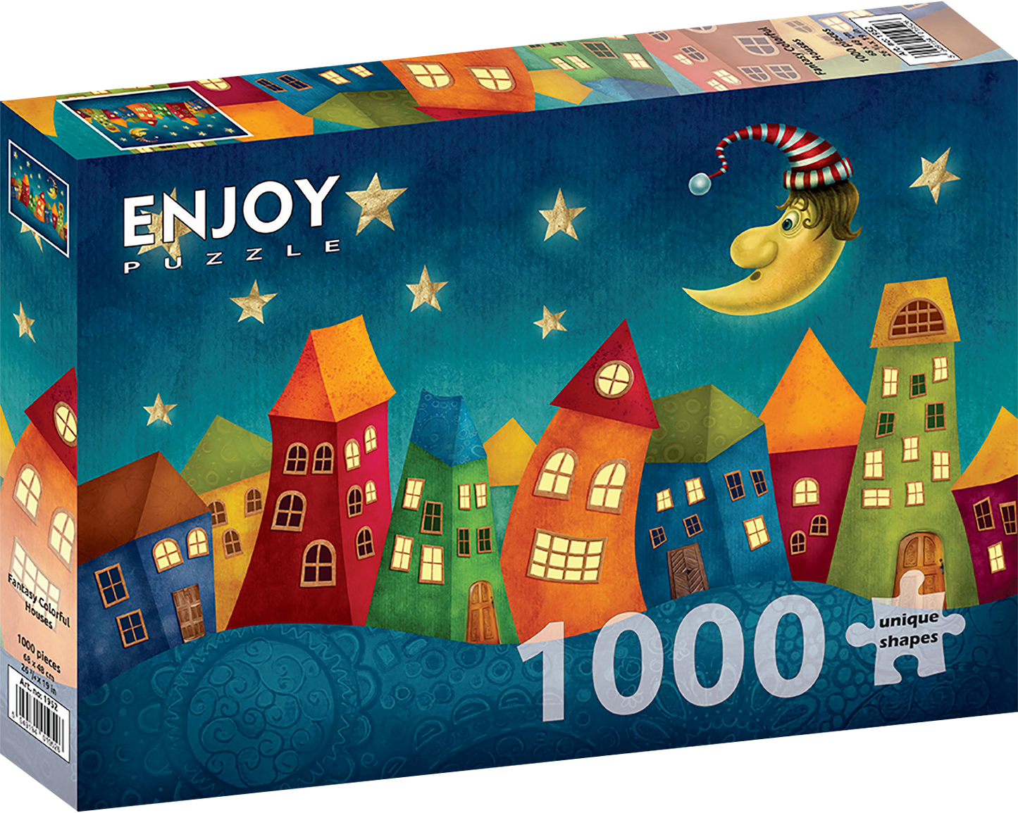 1000 Pieces Jigsaw Puzzle - Fantasy Colorful Houses (1952)