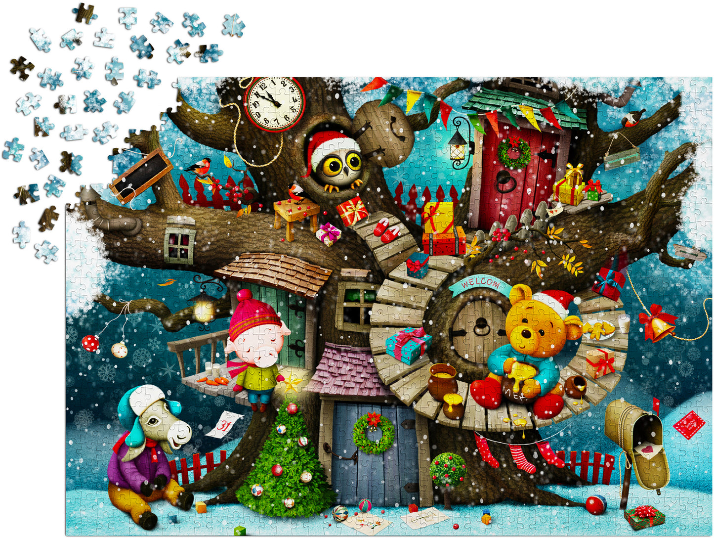 1000 Pieces Jigsaw Puzzle - Fairy Tale Christmas (1955)