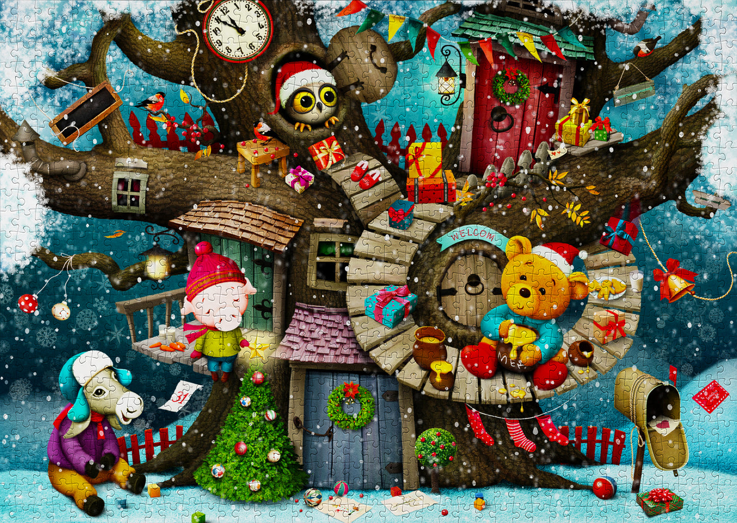 1000 Pieces Jigsaw Puzzle - Fairy Tale Christmas (1955)