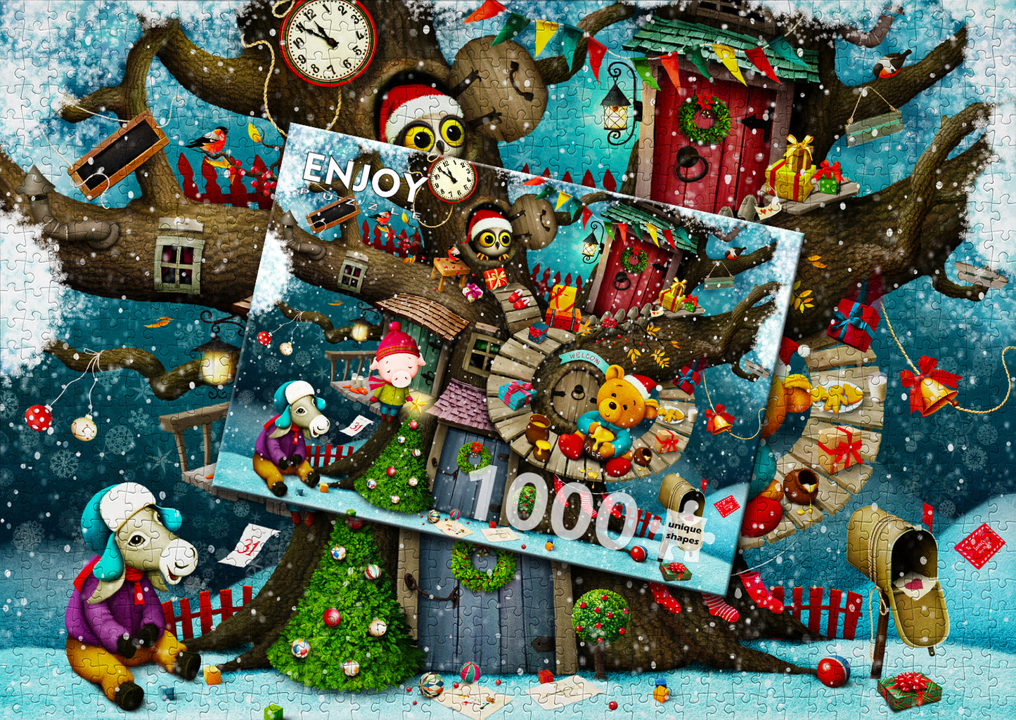 1000 Pieces Jigsaw Puzzle - Fairy Tale Christmas (1955)