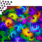 1000 Pieces Jigsaw Puzzle - Abstract Neon Feathers (1964)