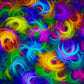 1000 Pieces Jigsaw Puzzle - Abstract Neon Feathers (1964)