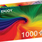 1000 Pieces Jigsaw Puzzle - Spinning Rainbow (1967)