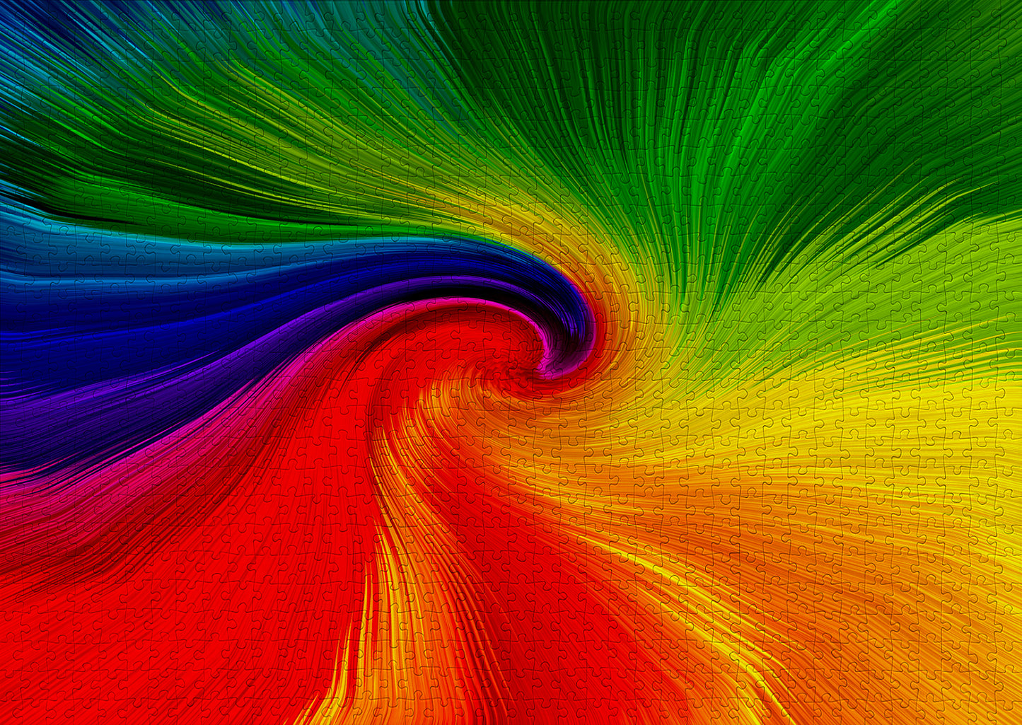 1000 Pieces Jigsaw Puzzle - Spinning Rainbow (1967)