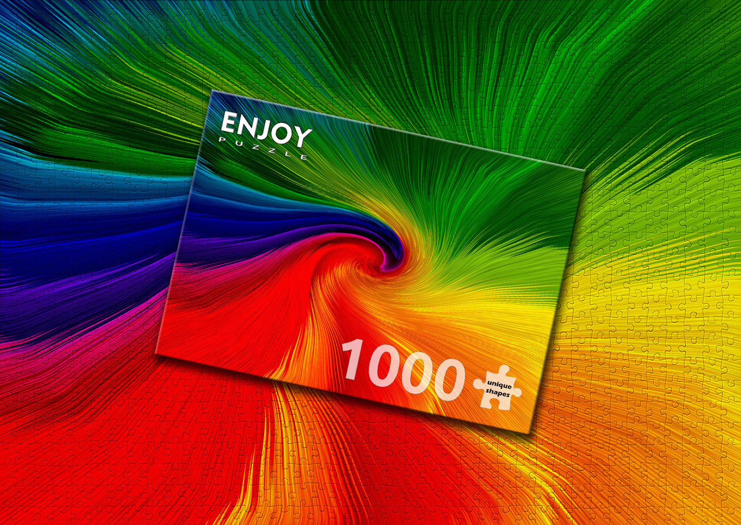 1000 Pieces Jigsaw Puzzle - Spinning Rainbow (1967)