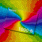 1000 Pieces Jigsaw Puzzle - Stained Glass Rainbow Burst (1970)