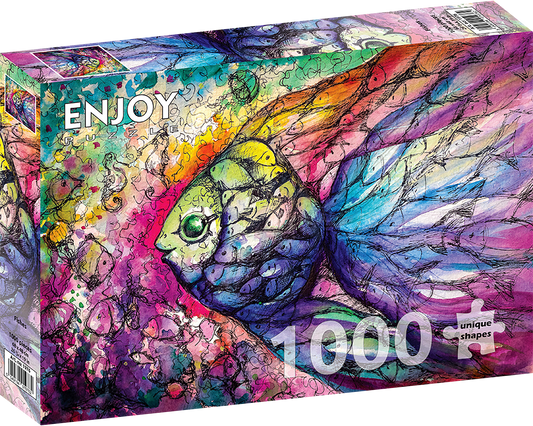 1000 Pieces Jigsaw Puzzle - Fishes (1976)