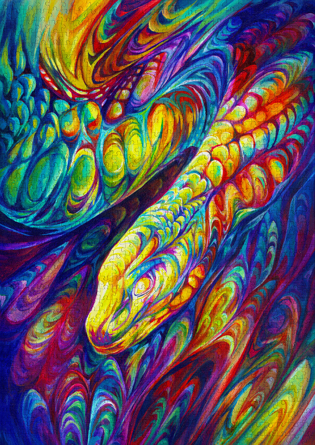 1000 Pieces Jigsaw Puzzle - Rainbow Snake (2015)
