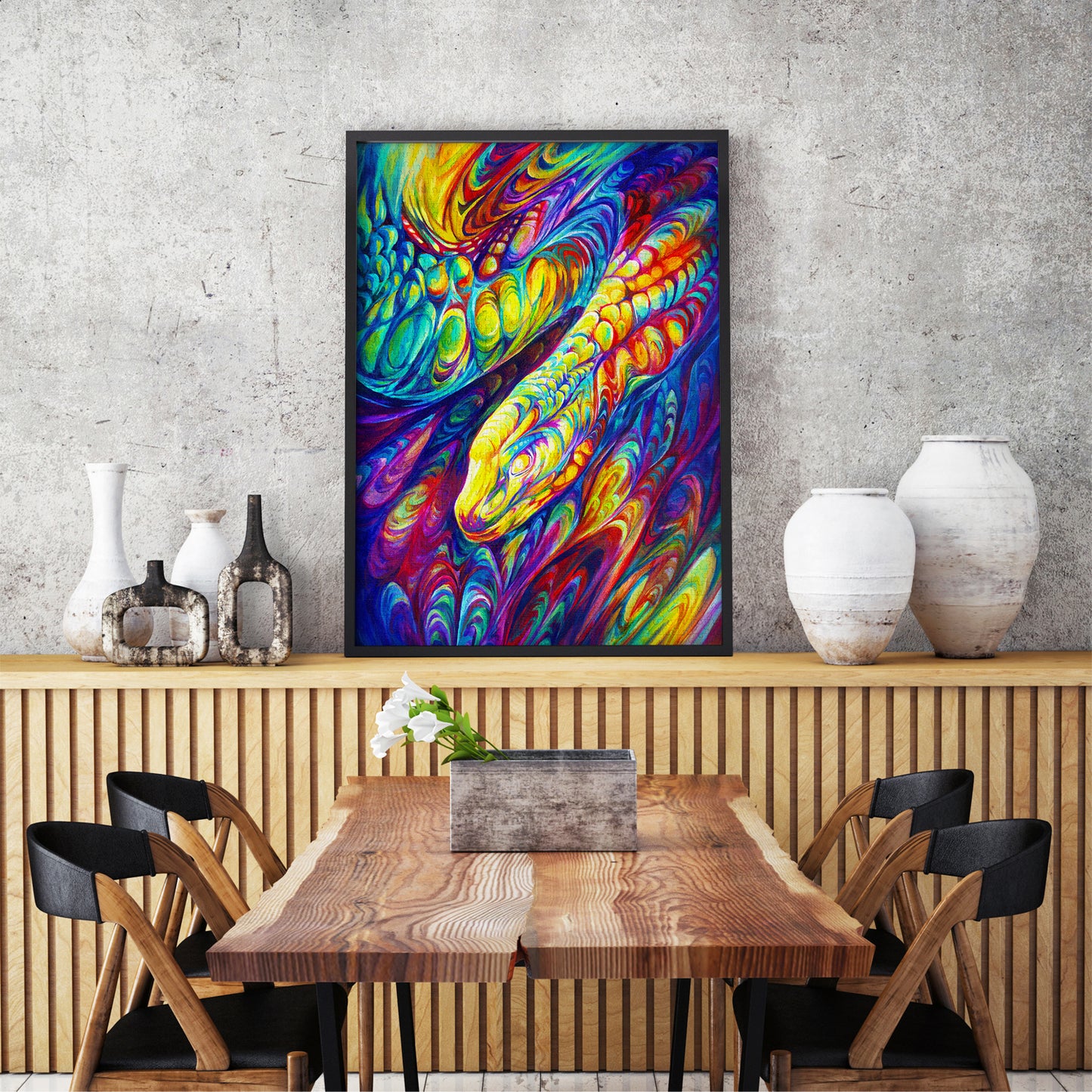 1000 Pieces Jigsaw Puzzle - Rainbow Snake (2015)