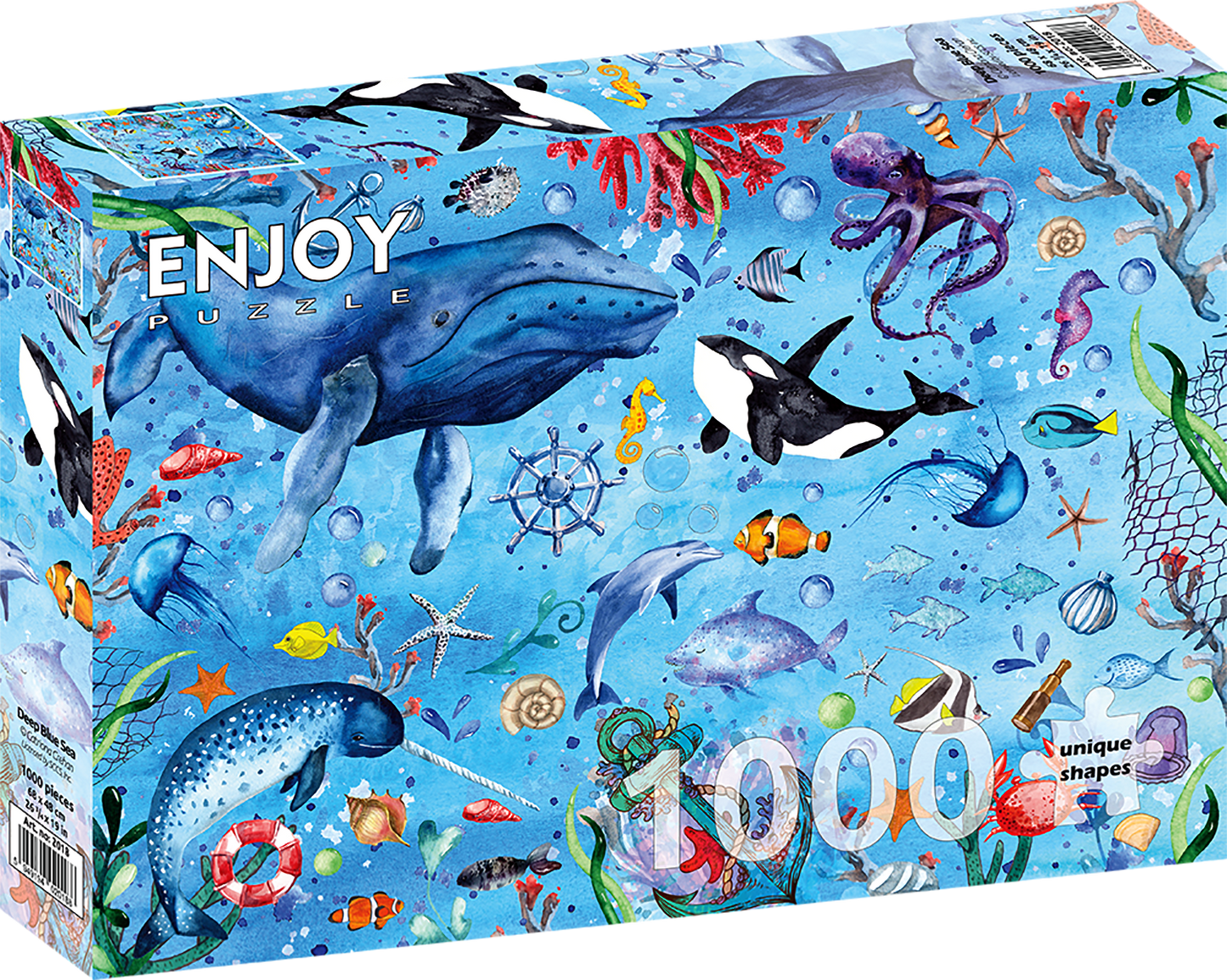1000 Pieces Jigsaw Puzzle - Deep Blue Sea (2018)