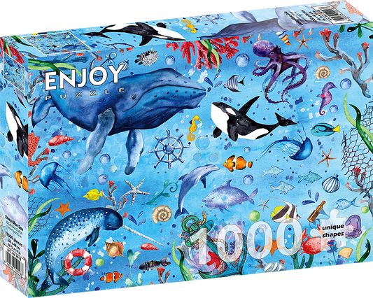 1000 Pieces Jigsaw Puzzle - Deep Blue Sea (2018)