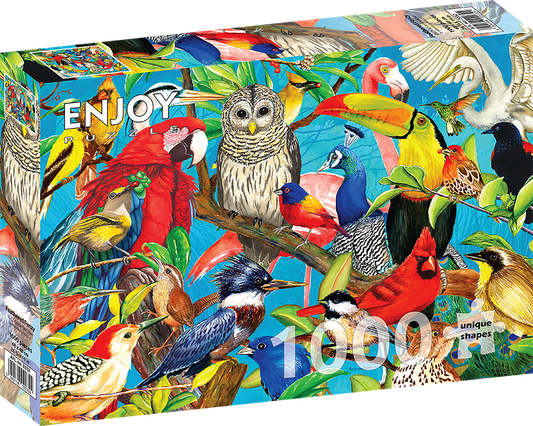 1000 Pieces Jigsaw Puzzle - Feathered Frenzy (2032)