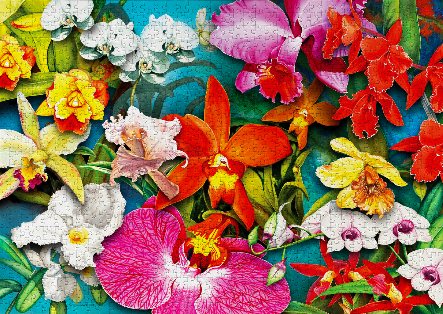 1000 Pieces Jigsaw Puzzle - Orchid Jungle (2033)