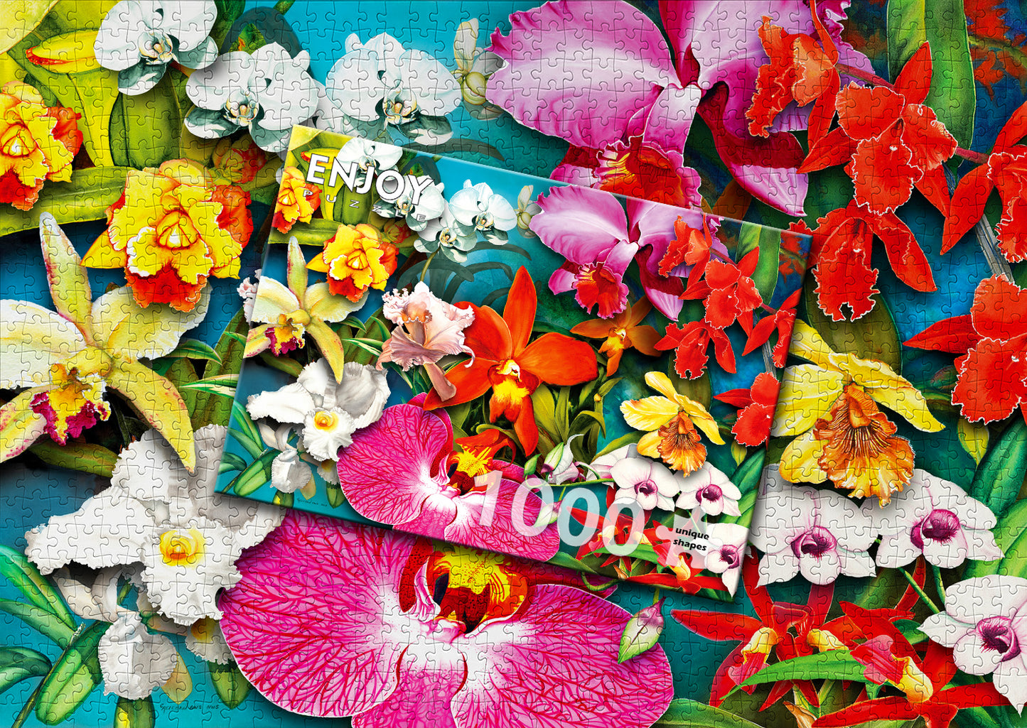 1000 Pieces Jigsaw Puzzle - Orchid Jungle (2033)