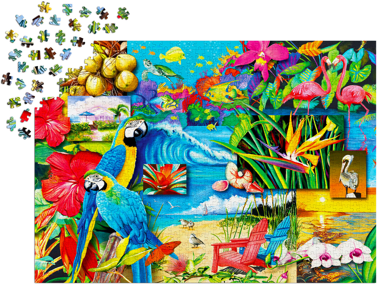 1000 Pieces Jigsaw Puzzle - Tropical Treasures (2034)