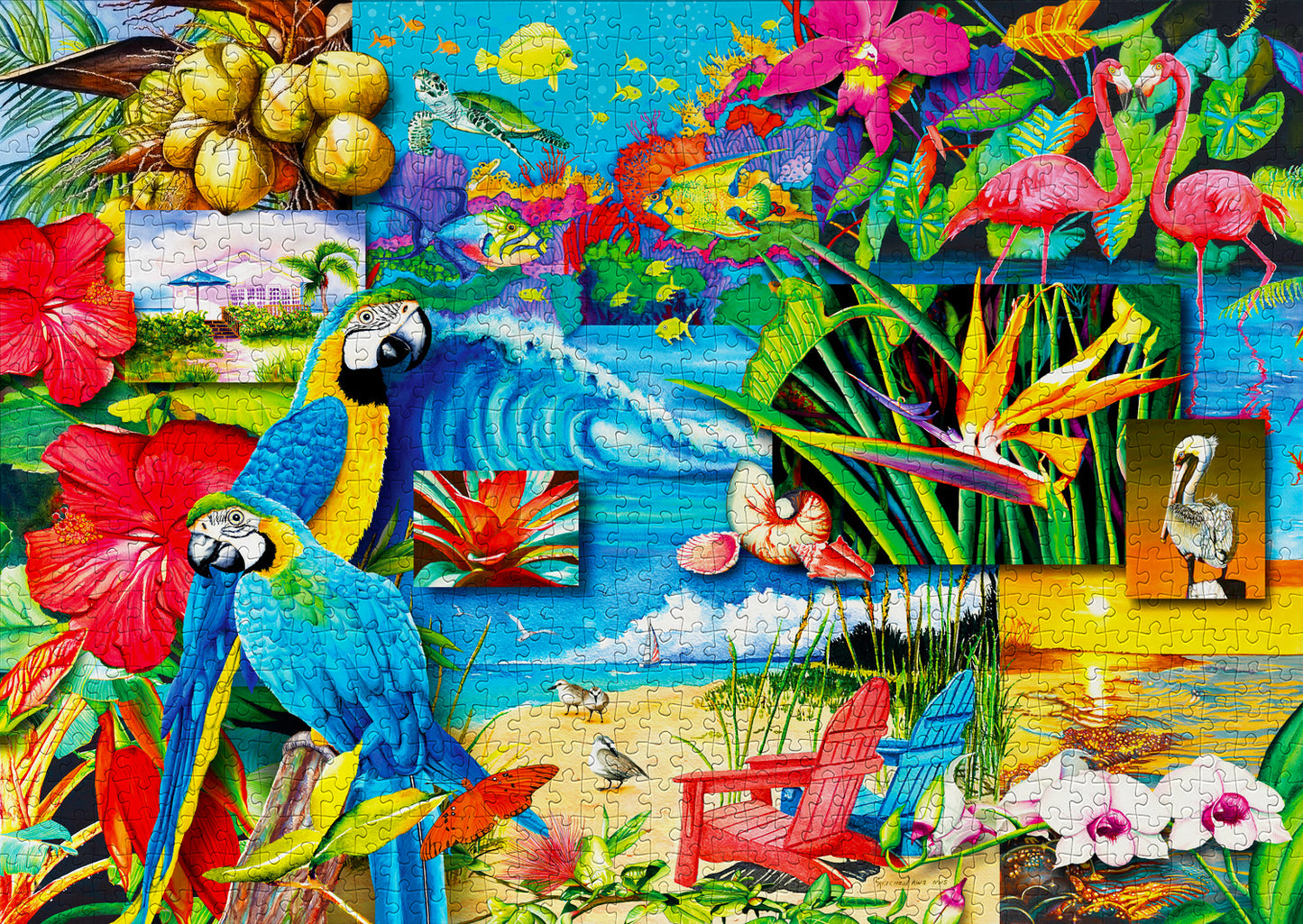 1000 Pieces Jigsaw Puzzle - Tropical Treasures (2034)