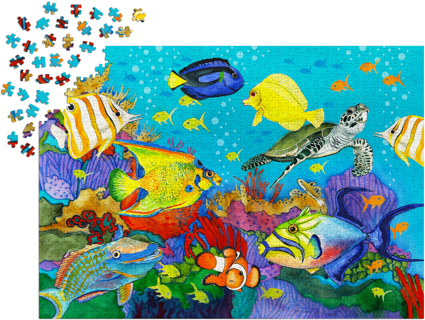 1000 Pieces Jigsaw Puzzle - Underwater Rainbow (2035)