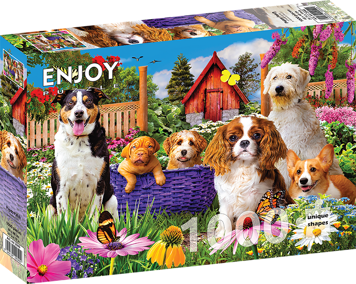 1000 Pieces Jigsaw Puzzle - Puppy Patch (2040)