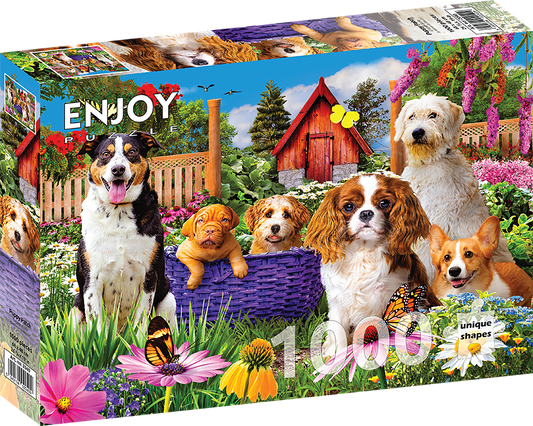 1000 Pieces Jigsaw Puzzle - Puppy Patch (2040)