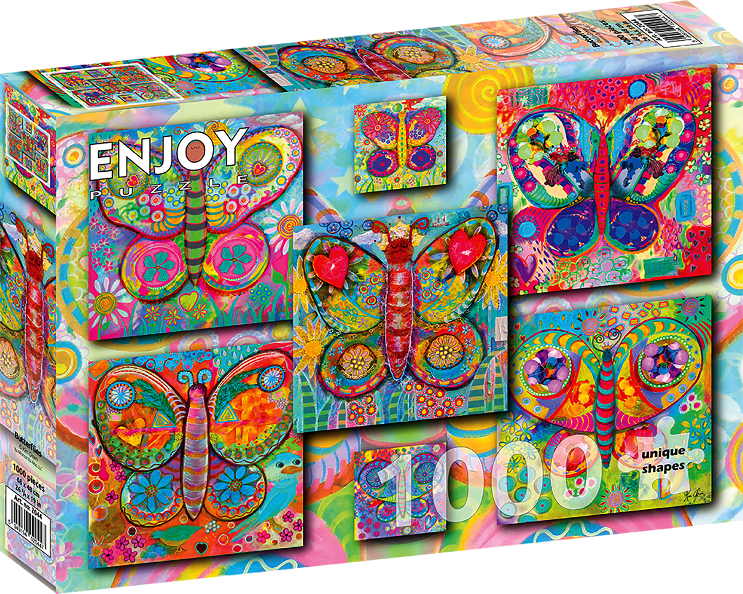 1000 Pieces Jigsaw Puzzle - Butterflies (2044)