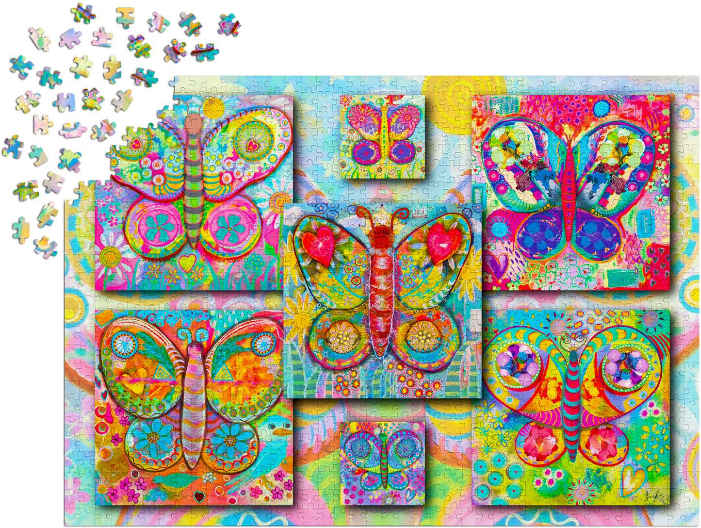 1000 Pieces Jigsaw Puzzle - Butterflies (2044)