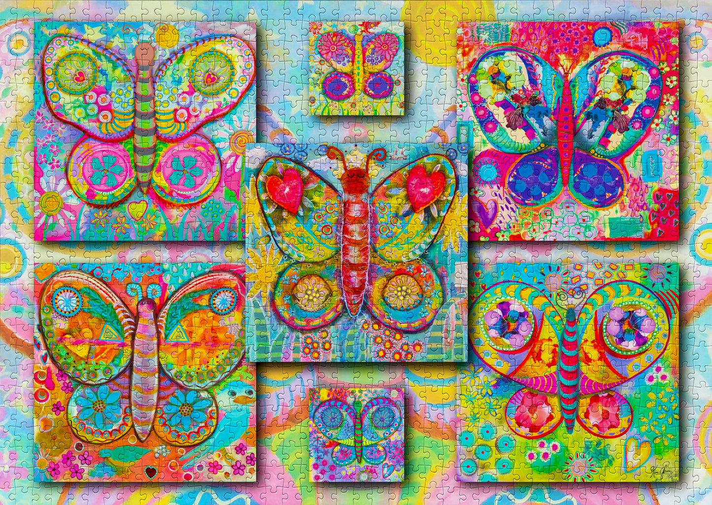 1000 Pieces Jigsaw Puzzle - Butterflies (2044)