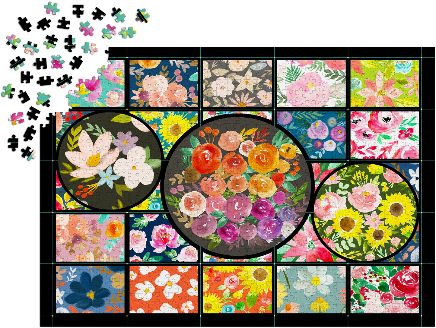 1000 Pieces Jigsaw Puzzle - Lacy's Flower Garden (2045)