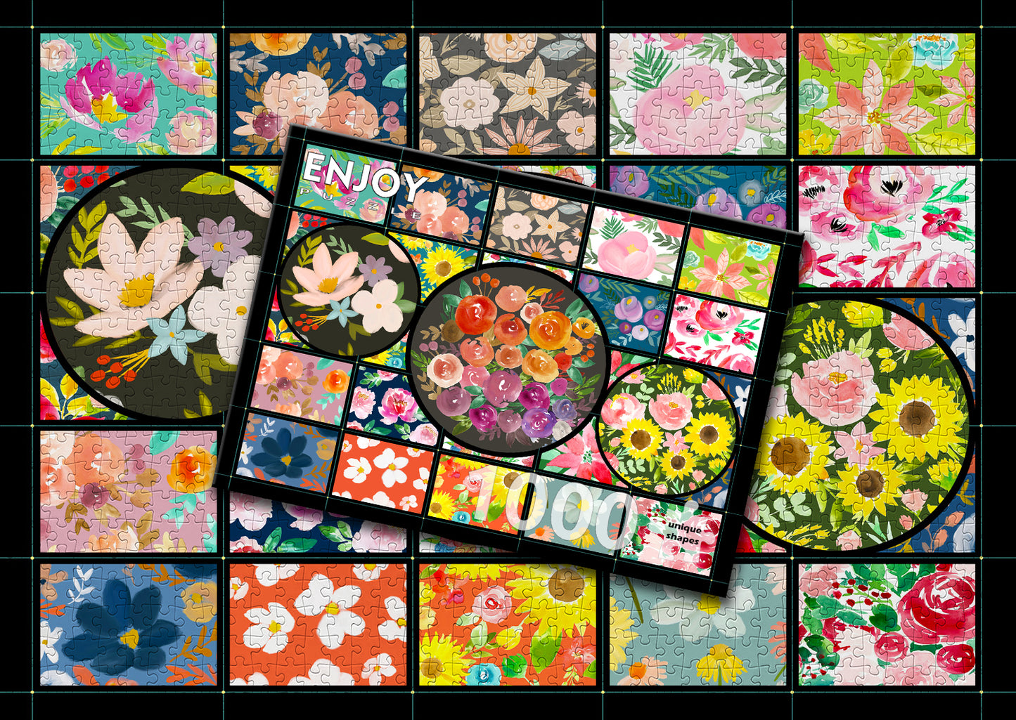 1000 Pieces Jigsaw Puzzle - Lacy's Flower Garden (2045)