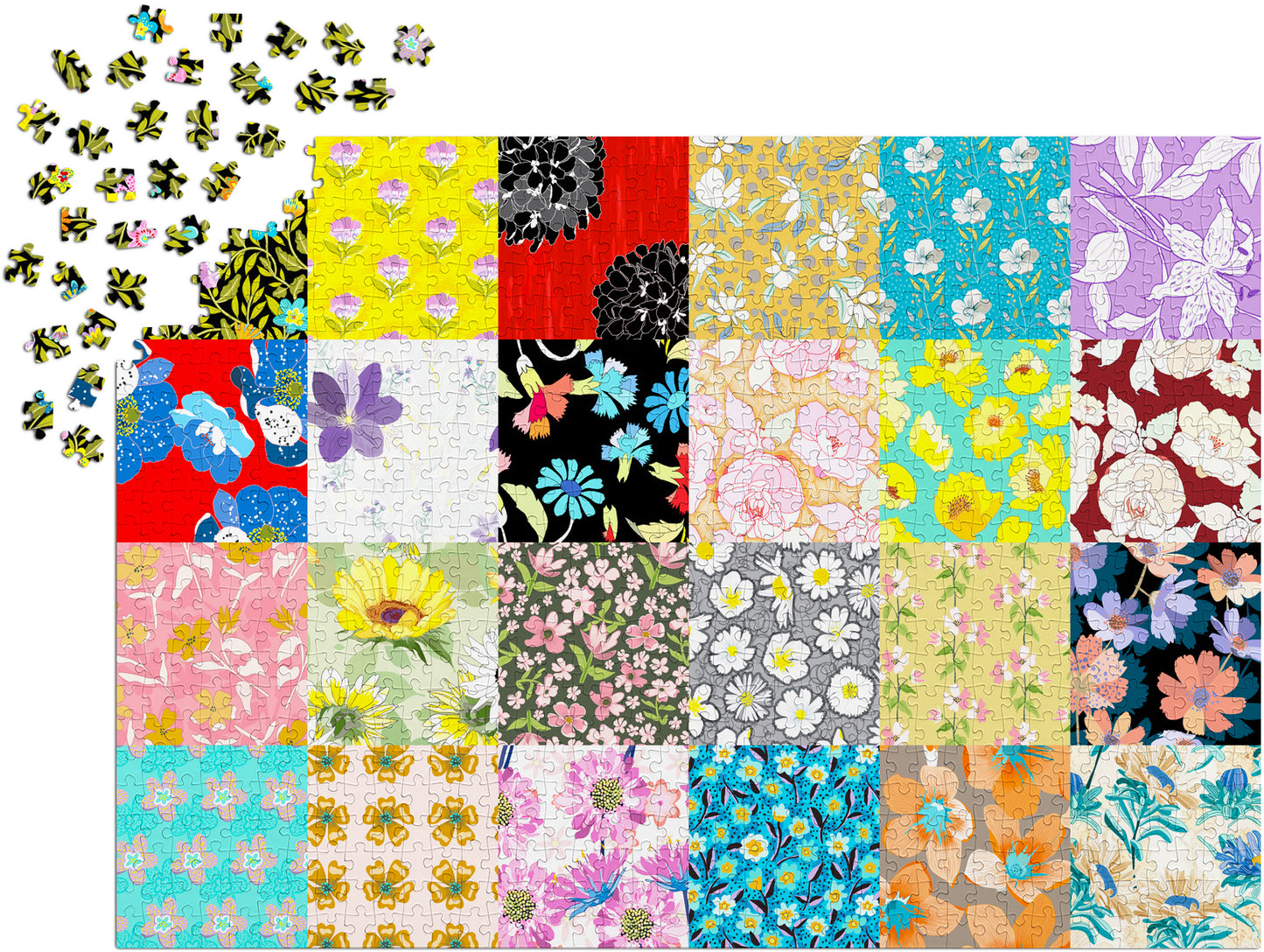 1000 Pieces Jigsaw Puzzle - Floral Patterns (2046)