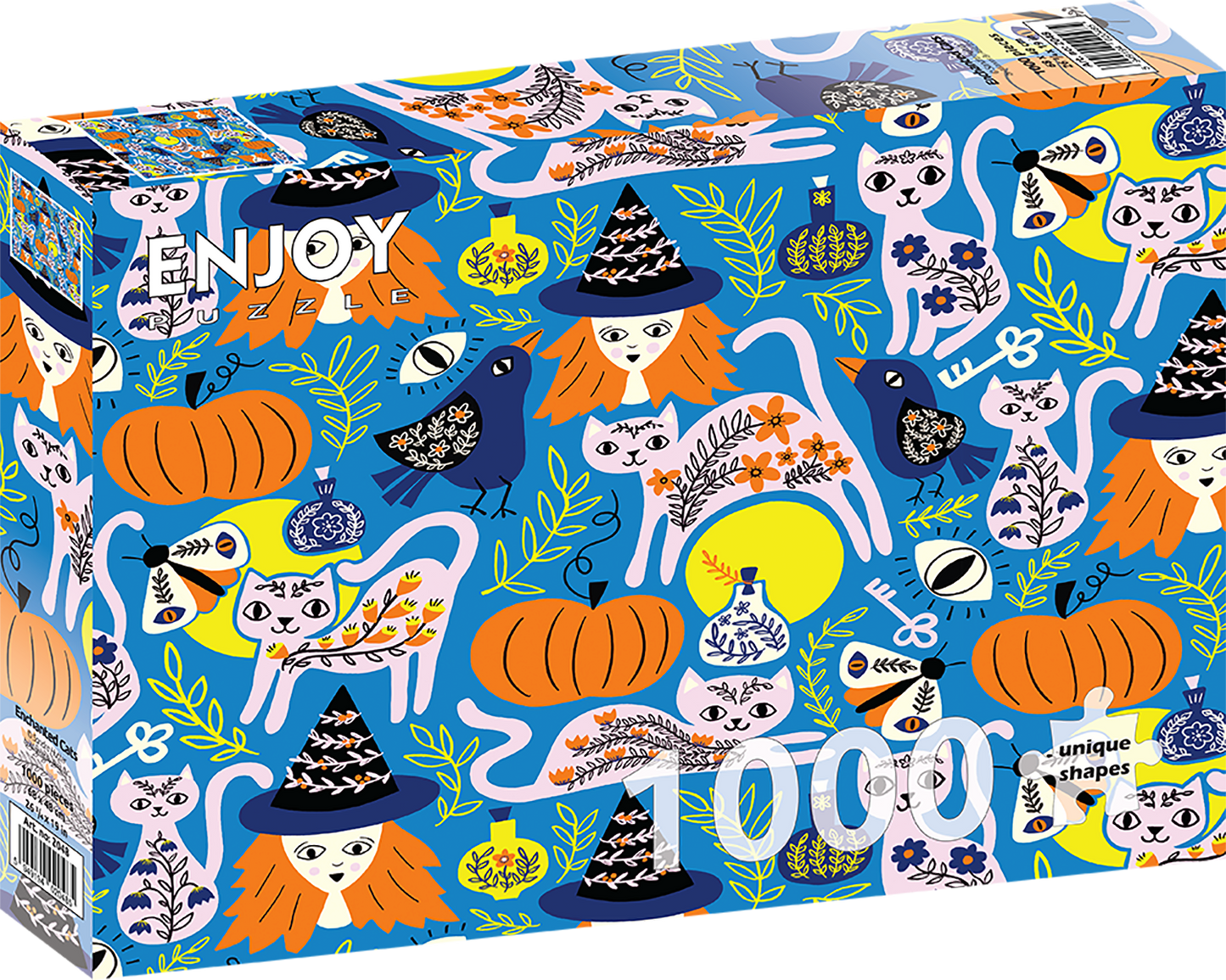 1000 Pieces Jigsaw Puzzle - Enchanted Cats (2048)