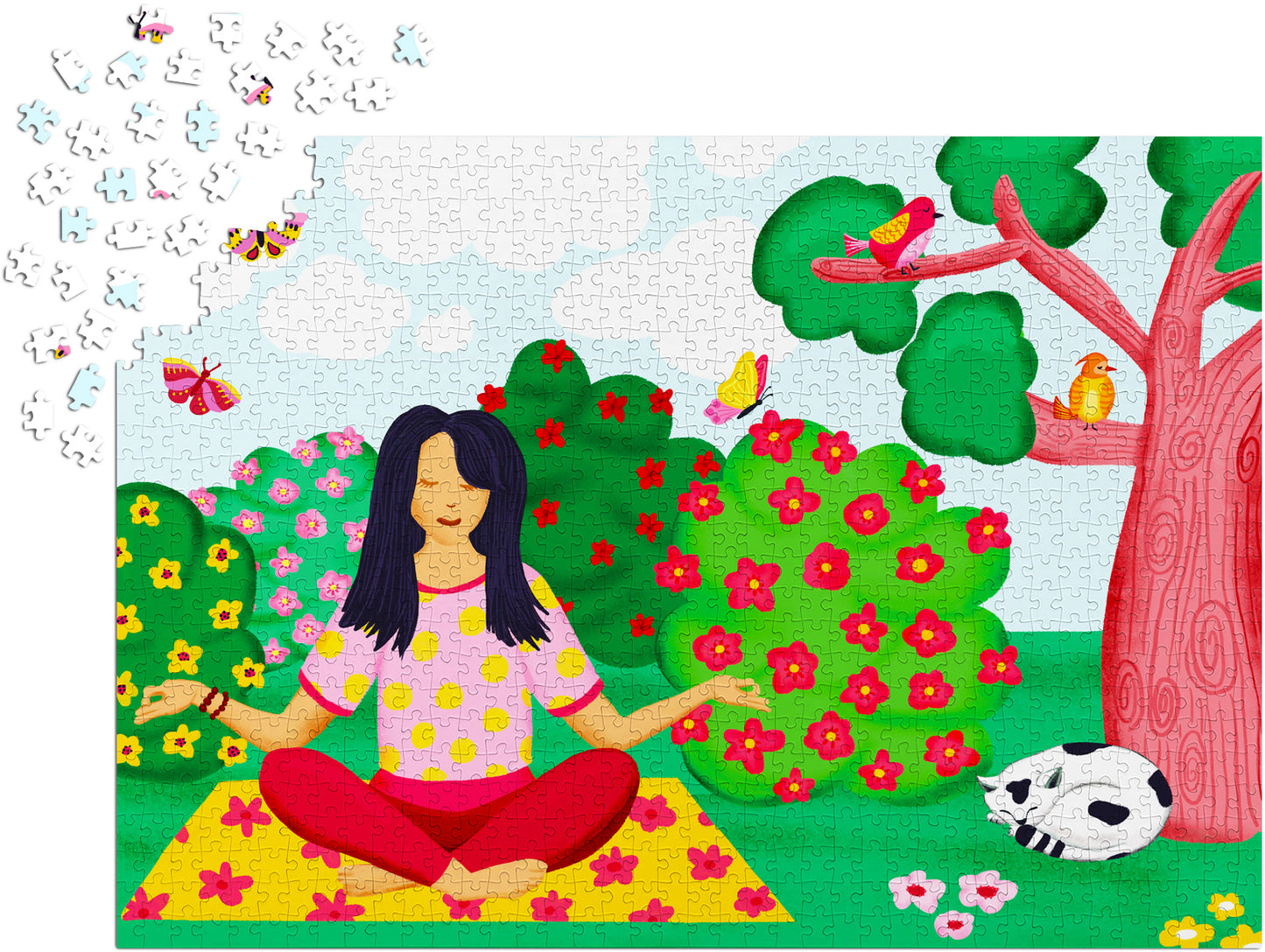 1000 Pieces Jigsaw Puzzle - Yoga in the Park (2052)