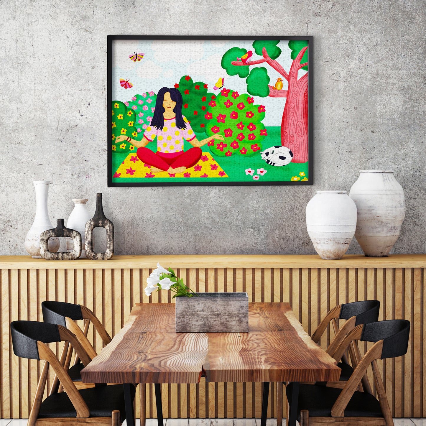 1000 Pieces Jigsaw Puzzle - Yoga in the Park (2052)