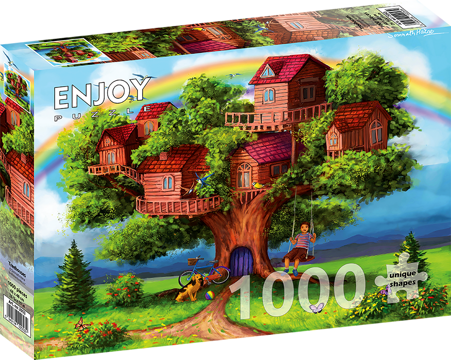 1000 Pieces Jigsaw Puzzle - Treehouses (2053)