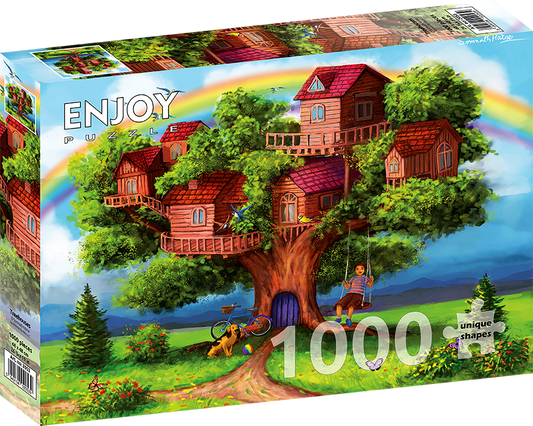 1000 Pieces Jigsaw Puzzle - Treehouses (2053)