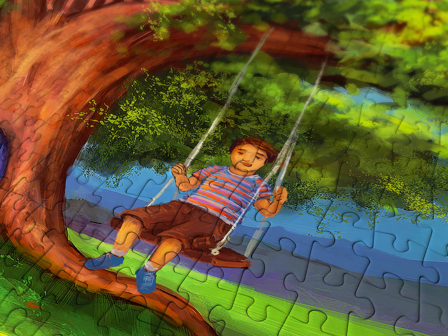 1000 Pieces Jigsaw Puzzle - Treehouses (2053)