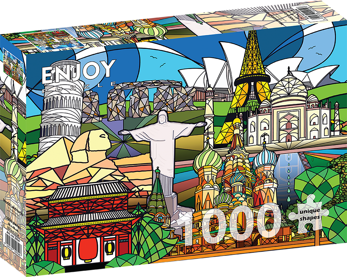1000 Pieces Jigsaw Puzzle - World Landmarks (2054)