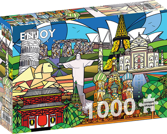 1000 Pieces Jigsaw Puzzle - World Landmarks (2054)