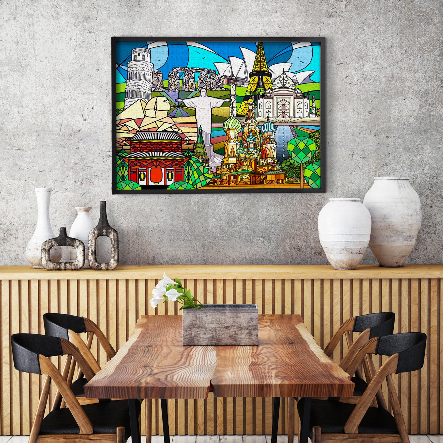 1000 Pieces Jigsaw Puzzle - World Landmarks (2054)