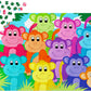 1000 Pieces Jigsaw Puzzle - Rainbow Monkeys (2060)