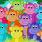 1000 Pieces Jigsaw Puzzle - Rainbow Monkeys (2060)
