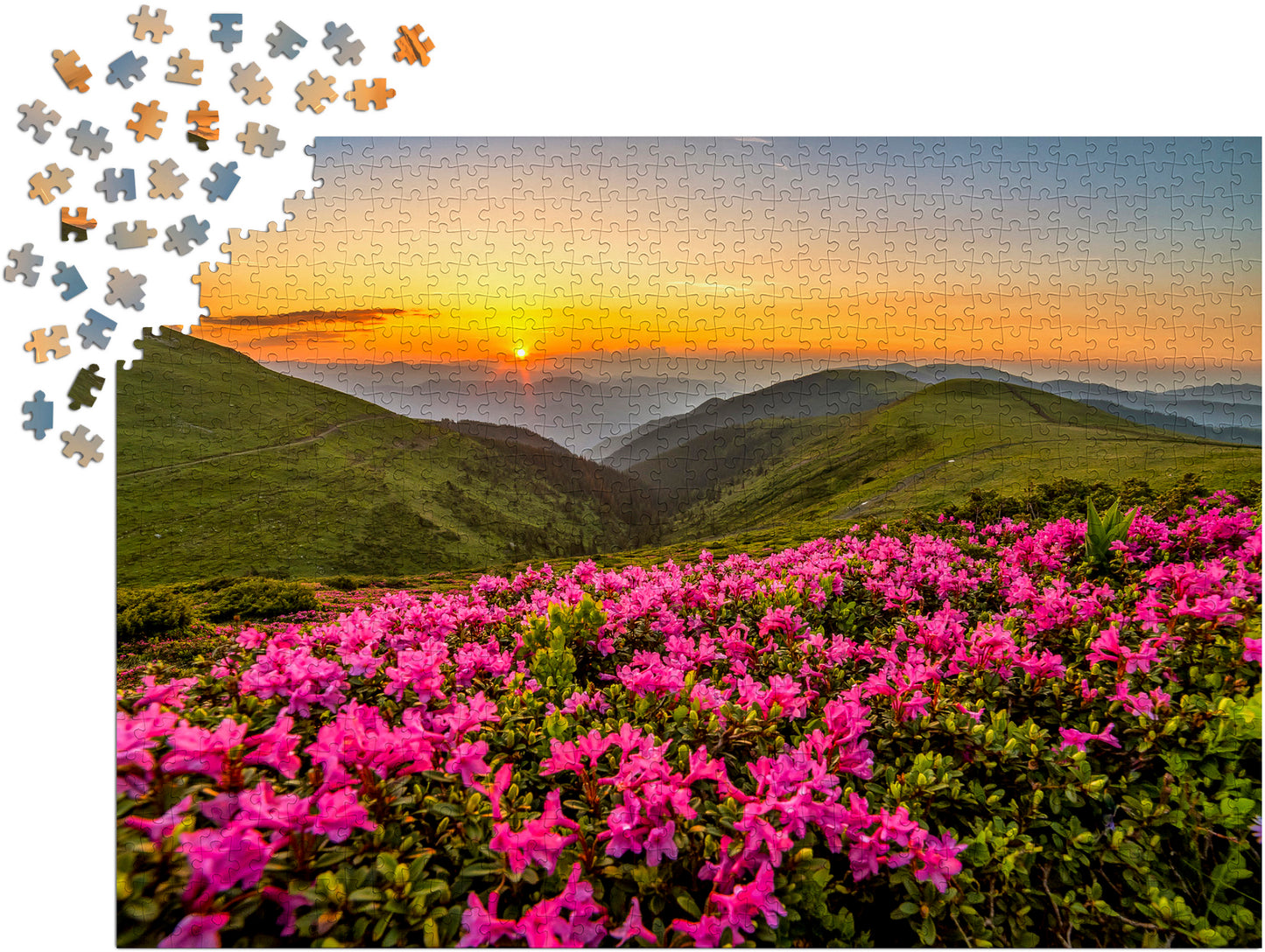 1000 Pieces Jigsaw Puzzle - Pink Dusk (2063)