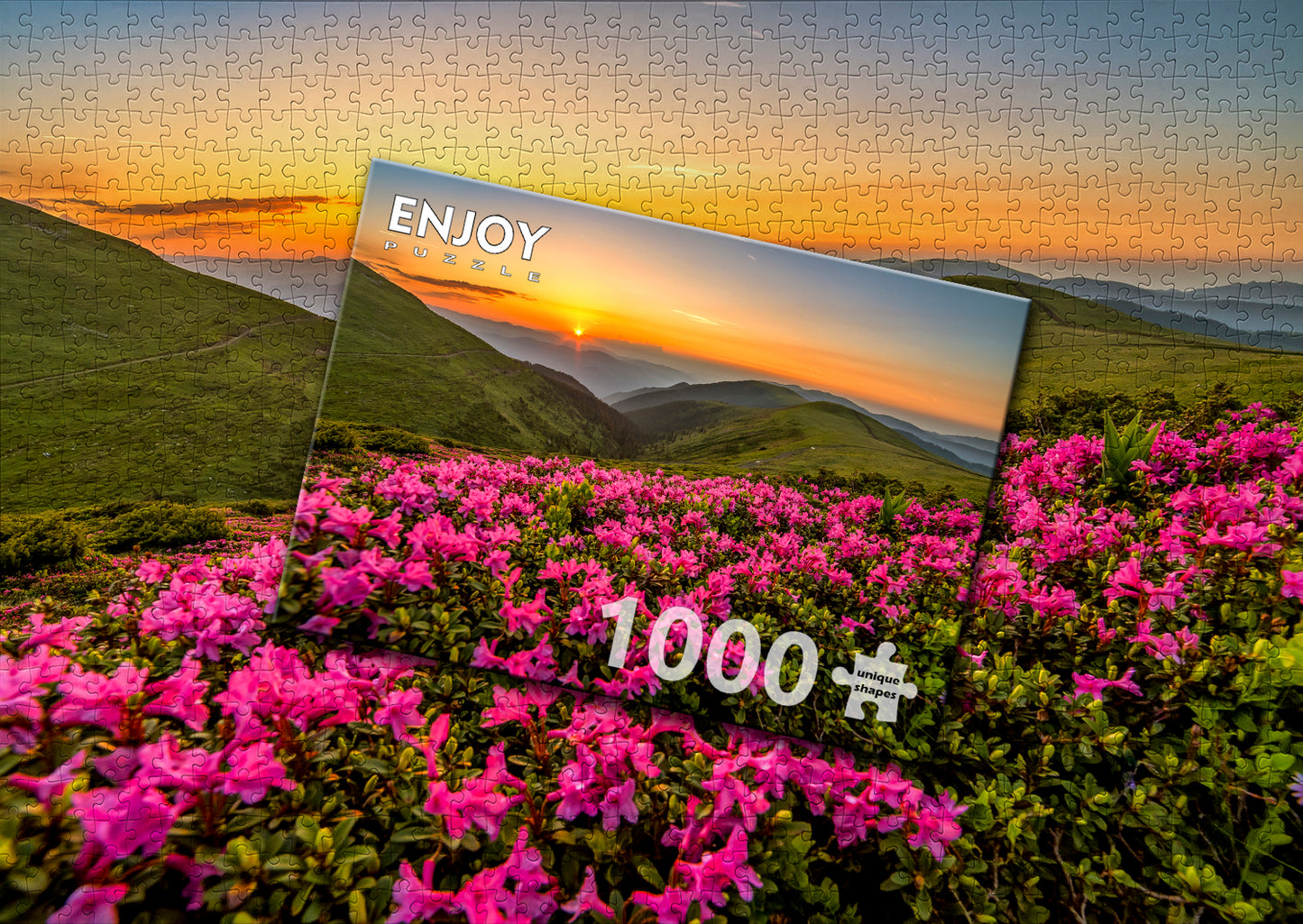 1000 Pieces Jigsaw Puzzle - Pink Dusk (2063)