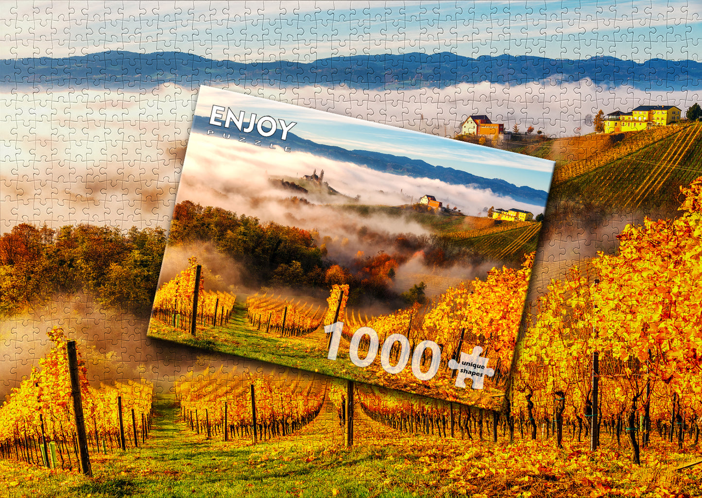 1000 Pieces Jigsaw Puzzle - In the Vineyards (2064)