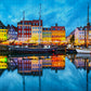 1000 Pieces Jigsaw Puzzle - Copenhagen Old Harbor (2066)