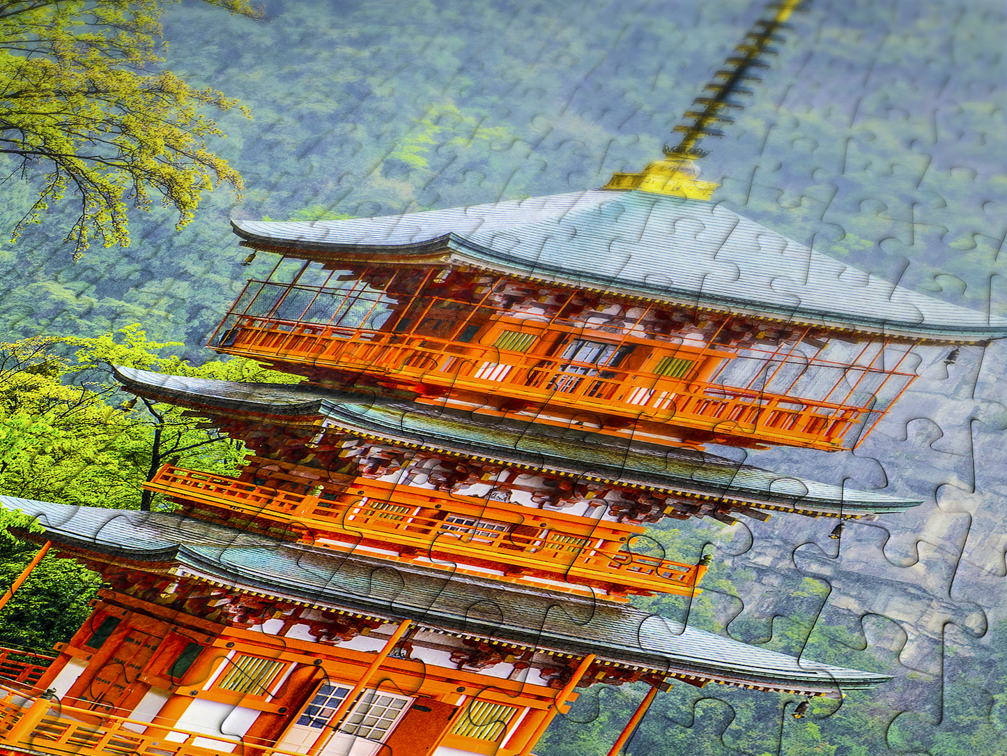 1000 Pieces Jigsaw Puzzle - Seiganto-ji Pagoda, Japan (2069)