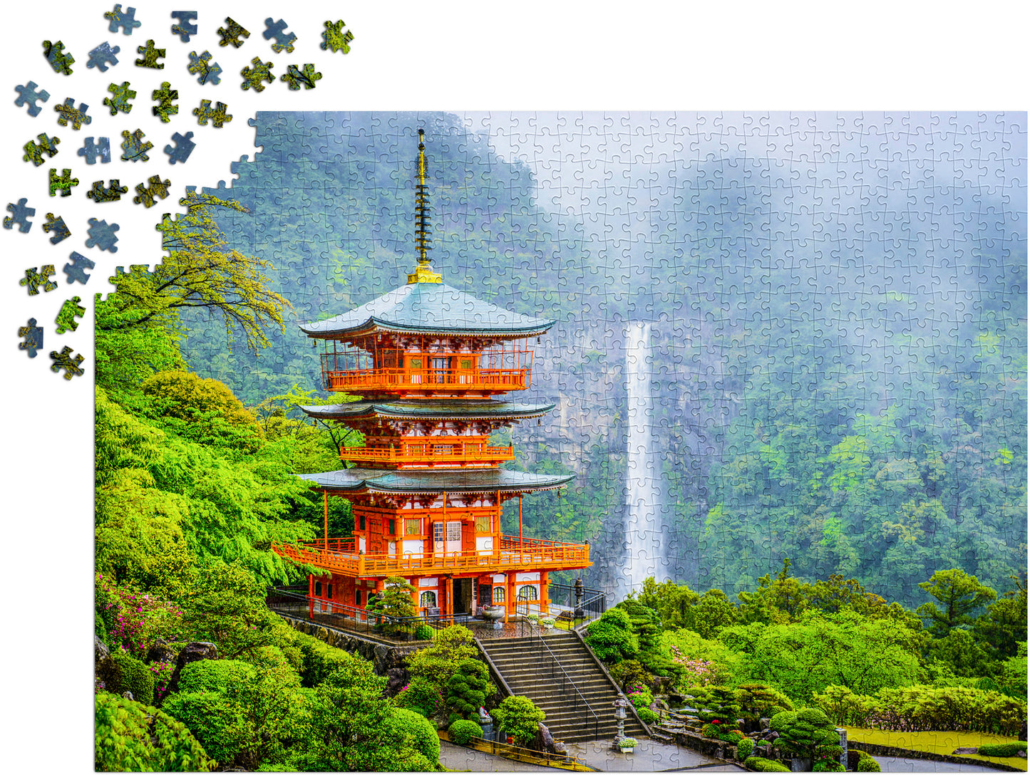 1000 Pieces Jigsaw Puzzle - Seiganto-ji Pagoda, Japan (2069)